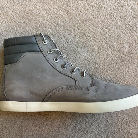 Timberland Dausette Sneaker Boots Women's Size 10 Nubuck Gray Leather A1H26 - Picture 6 of 11